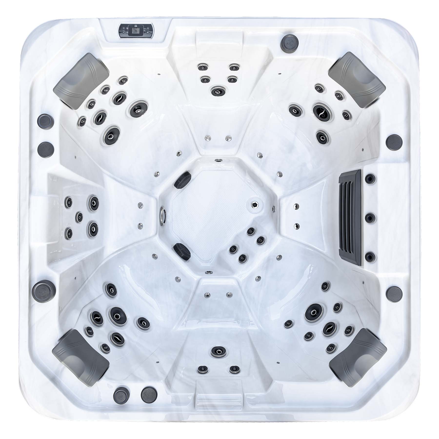 Aktionspaket Outdoor Whirlpool Chicago limited Edition, inkl. Thermoabdeckung und Treppe
