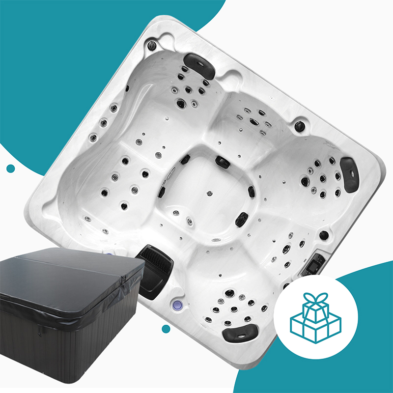 Paket Outdoor Whirlpool Phoenix Premium inkl. Thermoabdeckung