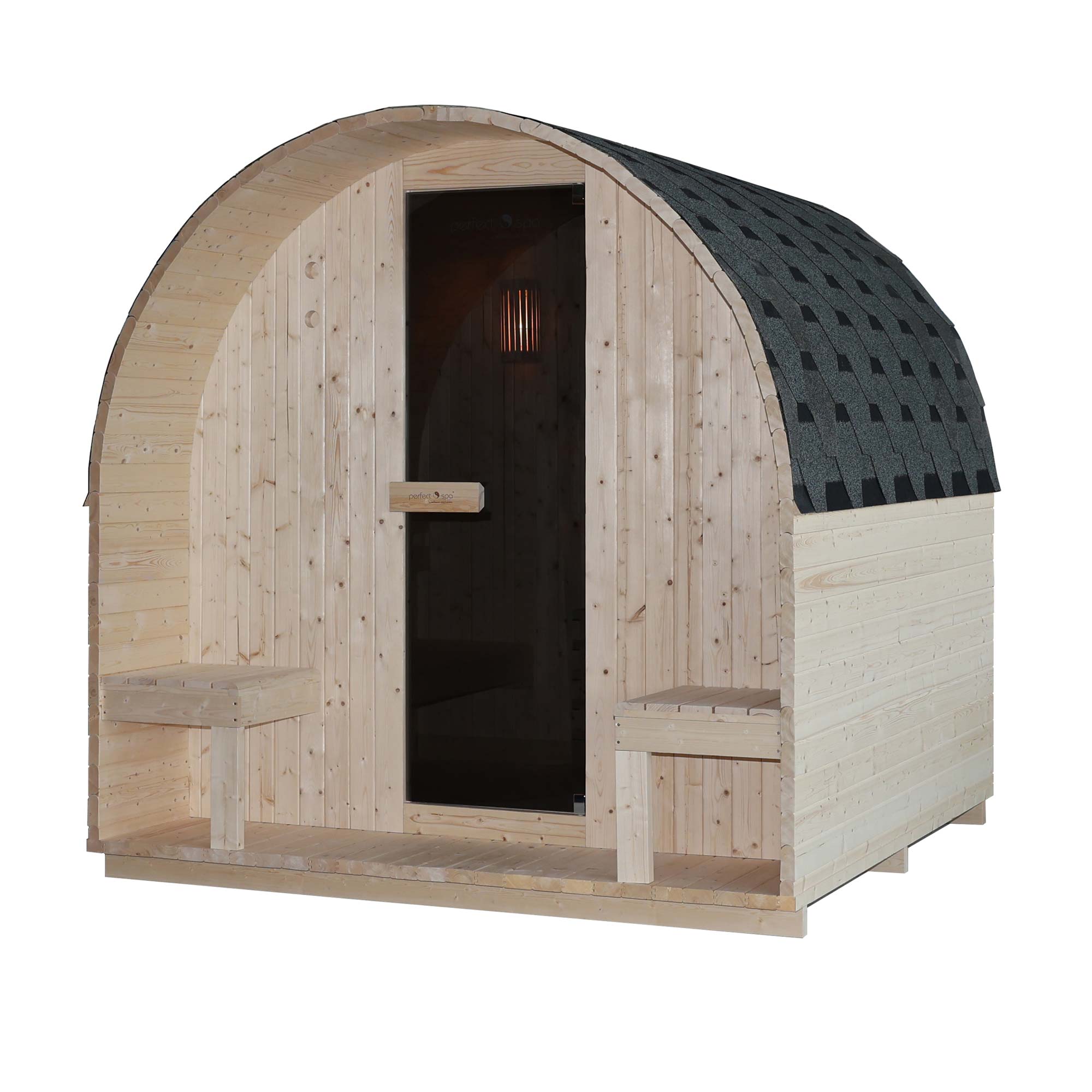 Aktion Outdoor Saunahaus Amrum mit Vordach