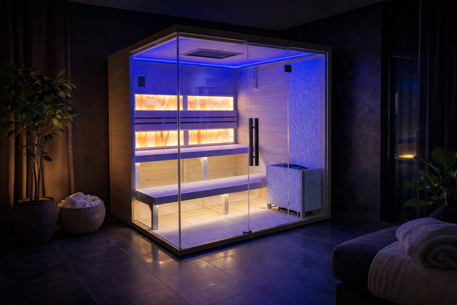 Sauna Aruba - Salzstein