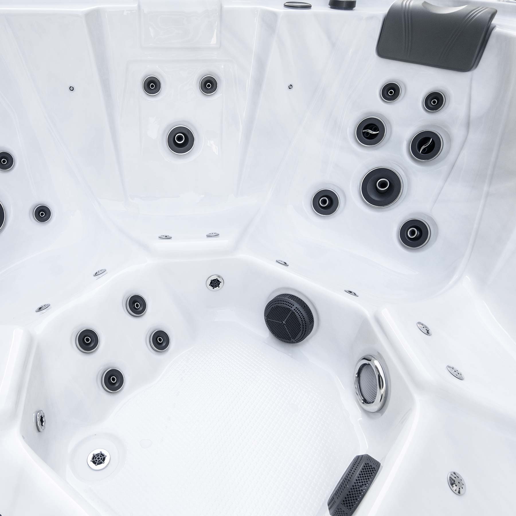 Aktionspaket Outdoor Whirlpool Chicago limited Edition, inkl. Thermoabdeckung und Treppe