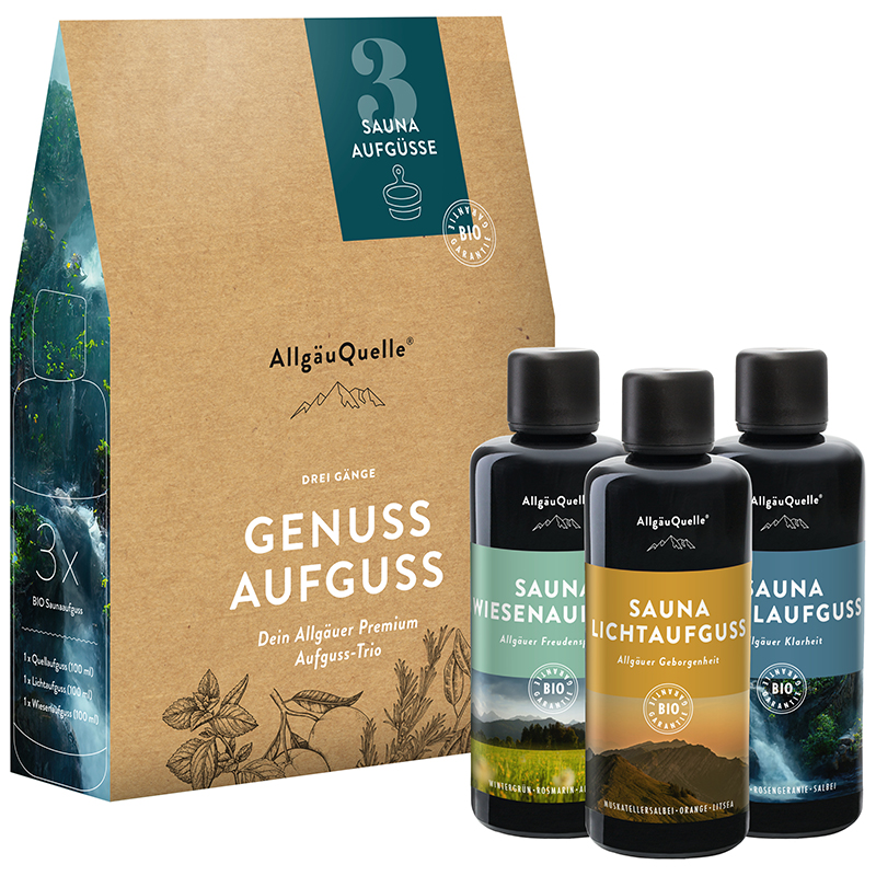 Aktion AllgäuQuelle Saunaaufguss Set - Drei Gänge