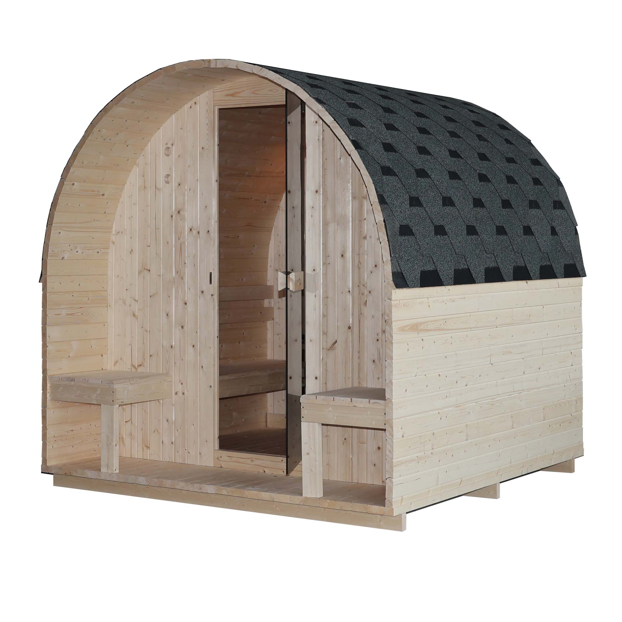 Aktion Outdoor Saunahaus Amrum mit Vordach