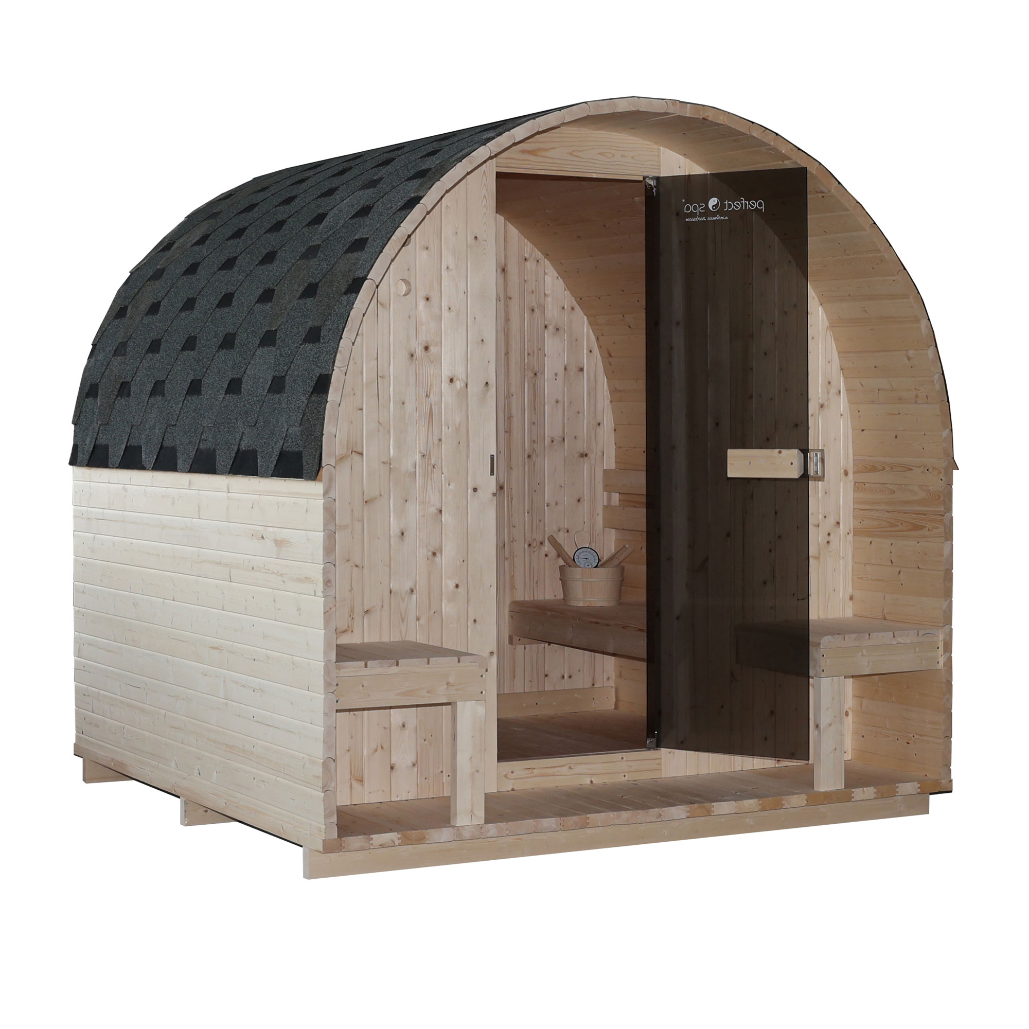 Aktion Outdoor Saunahaus Amrum mit Vordach